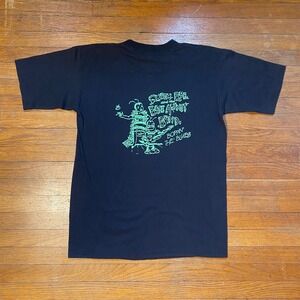 Vintage 80s Queen Bee and the‎ Blue Hornet Band T-Shirt Black Single Stitch M